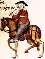 Image: 'Alisoun, the Wife of Bath, Ellesmere Manuscript' (artist unknown)