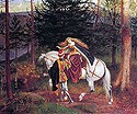Painting: 'La Belle Dame sans Merci' by Walter Crane