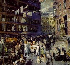 'The Cliff Dwellers' by George Bellows