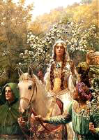 Painting: 'Guinevere's A-Maying' by John Collier