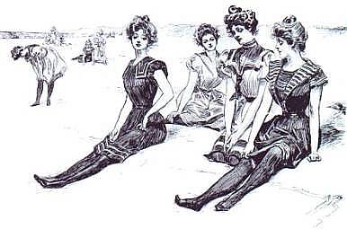 Turn-of-the-Century Bathing Suits (Charles Dana Gibson's 'Gibson Girls')