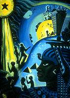 'Ethiopia Climbing' by Lois Mailou Jones