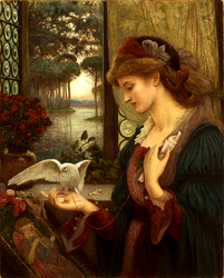 'Love's Messenger' by Marie Spartali Stillman