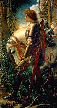 Painting: 'Sir Galahad' by George Frederick Watts